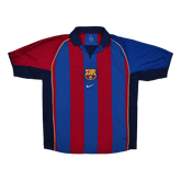 Barcelona Home Soccer Jersey Retro 2001/02